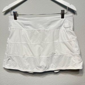 Lululemon Pace Rival Skirt Size 8 White Long